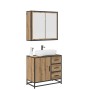 Juego de muebles de baño 2 pcs Roble artisan 65 x 33 x 60 cm