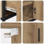 Juego de muebles de baño 2 pcs Roble artisan 65 x 33 x 60 cm