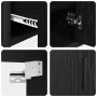 Juego de muebles de baño 2 pcs Roble negro 65 x 33 x 60 cm