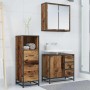 Juego de muebles de baño 3 pcs Madera vieja 35 x 37.5 x 100 cm