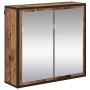 Juego de muebles de baño 3 pcs Madera vieja 35 x 37.5 x 100 cm