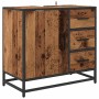 Juego de muebles de baño 3 pcs Madera vieja 35 x 37.5 x 100 cm