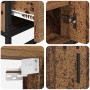 Juego de muebles de baño 3 pcs Madera vieja 35 x 37.5 x 100 cm