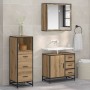 Juego de muebles de baño 3 pcs Roble artisan 35 x 37.5 x 100 cm