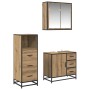 Juego de muebles de baño 3 pcs Roble artisan 35 x 37.5 x 100 cm