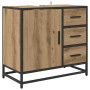 Juego de muebles de baño 3 pcs Roble artisan 35 x 37.5 x 100 cm
