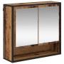 Juego de muebles de baño 2 pcs Madera vieja 80 x 33 x 60 cm