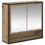 Juego de muebles de baño 2 pcs Roble artisan 80 x 33 x 60 cm