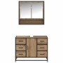 Juego de muebles de baño 2 pcs Roble artisan 80 x 33 x 60 cm
