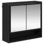 Juego de muebles de baño 2 pcs Roble negro 80 x 33 x 60 cm