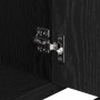 Juego de muebles de baño 2 pcs Roble negro 80 x 33 x 60 cm