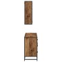 Juego de muebles de baño 2 pcs Madera vieja 80 x 33 x 60 cm