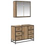 Juego de muebles de baño 2 pcs Roble artisan 80 x 33 x 60 cm