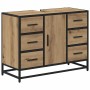 Juego de muebles de baño 2 pcs Roble artisan 80 x 33 x 60 cm