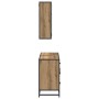 Juego de muebles de baño 2 pcs Roble artisan 80 x 33 x 60 cm