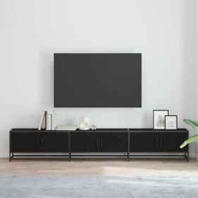 Gabinete de TV Roble negro 240 x 35 x 41 cm