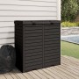 Cubo de basura de exterior polipropileno negro 78x41x86 cm