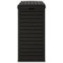 Cubo de basura de exterior polipropileno negro 78x41x86 cm