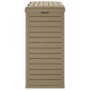 Cubo de basura exterior polipropileno marrón claro 78x41x86 cm