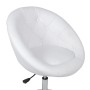 Weißer Barhocker aus Kunstleder von vidaXL, Küchenhocker - Ref: Foro24-240448, Preis: 120,58 €, Rabatt: %