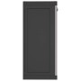 Armario de almacenaje exterior PP gris y negro 65x37x85 cm