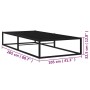Estructura de cama de metal negro 100x200 cm de vidaXL, Camas y somieres - Ref: Foro24-324786, Precio: 135,39 €, Descuento: %