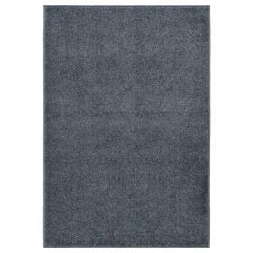 Alfombra de pelo corto gris antracita 160x230 cm