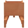 Jardineras forma de carretilla 2 uds madera abeto 47x15x19 cm