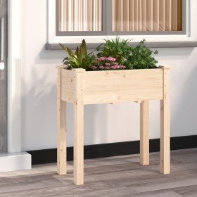 Jardinera con forro interior madera maciza de abeto 71x37x76 cm Jardinera con forro interior madera maciza de abeto 71x37x76 cm