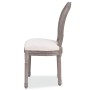 Esszimmerstühle 6 Einheiten cremefarbener Stoff von vidaXL, Essstühle - Ref: Foro24-274621, Preis: 994,60 €, Rabatt: %