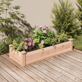Jardinera arriate con forro madera maciza abeto 120x45x25 cm en Maceteros y jardineras | Comprar online en Foro24