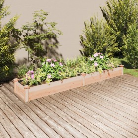 Jardinera arriate con forro madera maciza abeto 240x45x25 cm Jardinera arriate con forro madera maciza abeto 240x45x25 cm