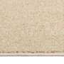 Alfombra de pelo corto beige 160x230 cm