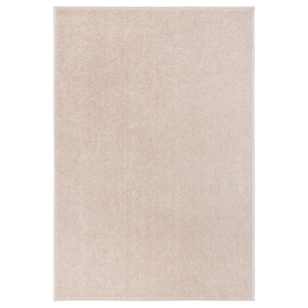 Alfombra de pelo corto beige oscuro 160x230 cm