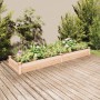 Jardinera arriate con forro madera maciza abeto 240x60x25 cm en Maceteros y jardineras | Comprar online en Foro24