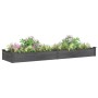 Jardinera arriate con forro madera abeto gris 240x60x25 cm en Maceteros y jardineras | Comprar online en Foro24