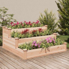 Jardinera arriate madera maciza abeto 120x120x56 cm Jardinera arriate madera maciza abeto 120x120x56 cm