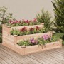 Jardinera arriate madera maciza abeto 120x120x56 cm