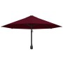 Wall-mounted umbrella with metal bar 300 cm burgundy by vidaXL, Umbrellas - Ref: Foro24-47298, Price: 100,97 €, Discount: %