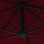 Wall-mounted umbrella with metal bar 300 cm burgundy by vidaXL, Umbrellas - Ref: Foro24-47298, Price: 100,97 €, Discount: %