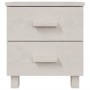 Mesitas de noche 2 uds HAMAR pino macizo blanco 40x35x44,5 cm