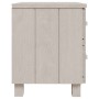 Mesitas de noche 2 uds HAMAR pino macizo blanco 40x35x44,5 cm