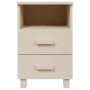 Mesita de noche HAMAR madera pino maciza marrón miel 40x35x62cm