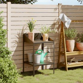 Soporte de plantas acero galvanizado antracita 56,5x54,5x100 cm