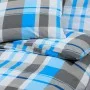 Juego de funda nórdica algodón azul y gris 200x200 cm de vidaXL, Fundas de nórdico - Ref: Foro24-136075, Precio: 24,71 €, Des...
