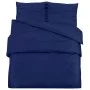 Marineblaues Bettwäsche-Set aus heller Mikrofaser, 140 x 200 cm von vidaXL, Bettbezüge - Ref: Foro24-136010, Preis: 15,46 €, ...