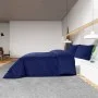 Marineblaues Bettwäsche-Set aus heller Mikrofaser, 140 x 200 cm von vidaXL, Bettbezüge - Ref: Foro24-136010, Preis: 15,46 €, ...