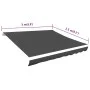 Toldo de lona blanco gris antracita 300x250 cm de vidaXL, Toldos - Ref: Foro24-143708, Precio: 38,91 €, Descuento: %