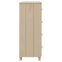 Aparador HAMAR madera pino maciza marrón miel 79x40x103,5 cm