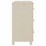 Aparador HAMAR madera de pino maciza marrón miel 90x40x80 cm
